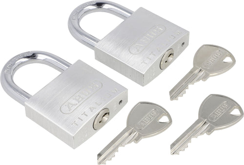 ABUS Titalium 64TI/40 padlock, keyed alike, 2x